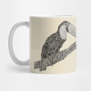 Dotwork Toucan Art Print Mug
